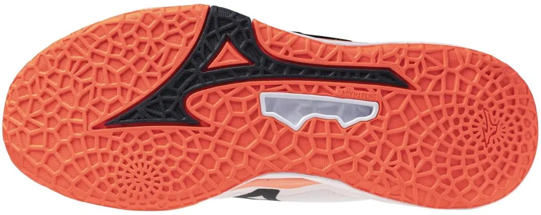 Mizuno Wave Stealth Neo 2.0 Sportschoenen - 40.5 - Wit/Orange/Zwart