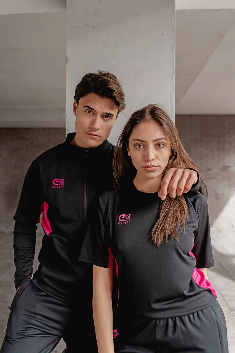 Cruyff Turn Tech Trainingspak L - Zwart/Rozeroze