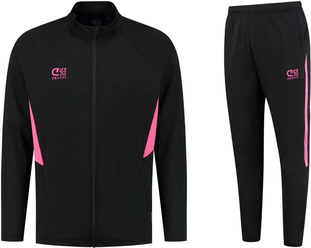 Cruyff Turn Tech Trainingspak L - Zwart/Rozeroze