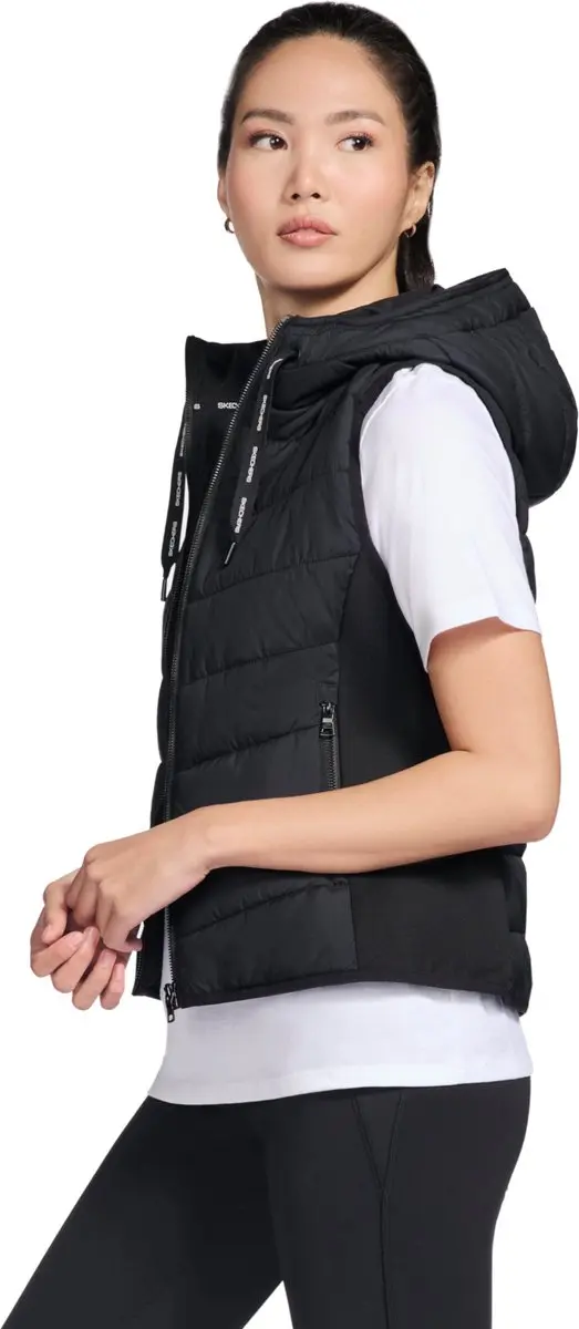 Skechers GO Shield Performance Elite Hooded Vest - Zwart L