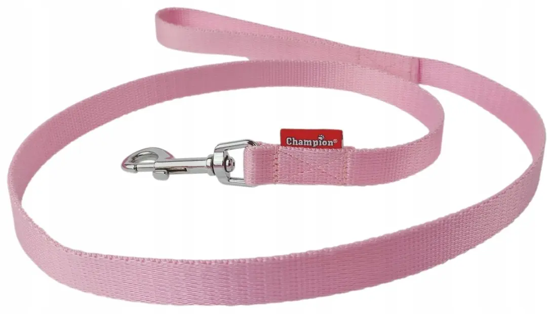 Champion Hondenlijn Band 120cm x 2cm Roze