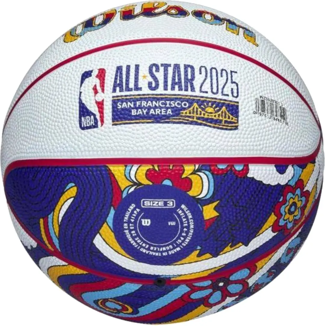 Wilson NBA All Star Mini Basketbal 3 - Wit