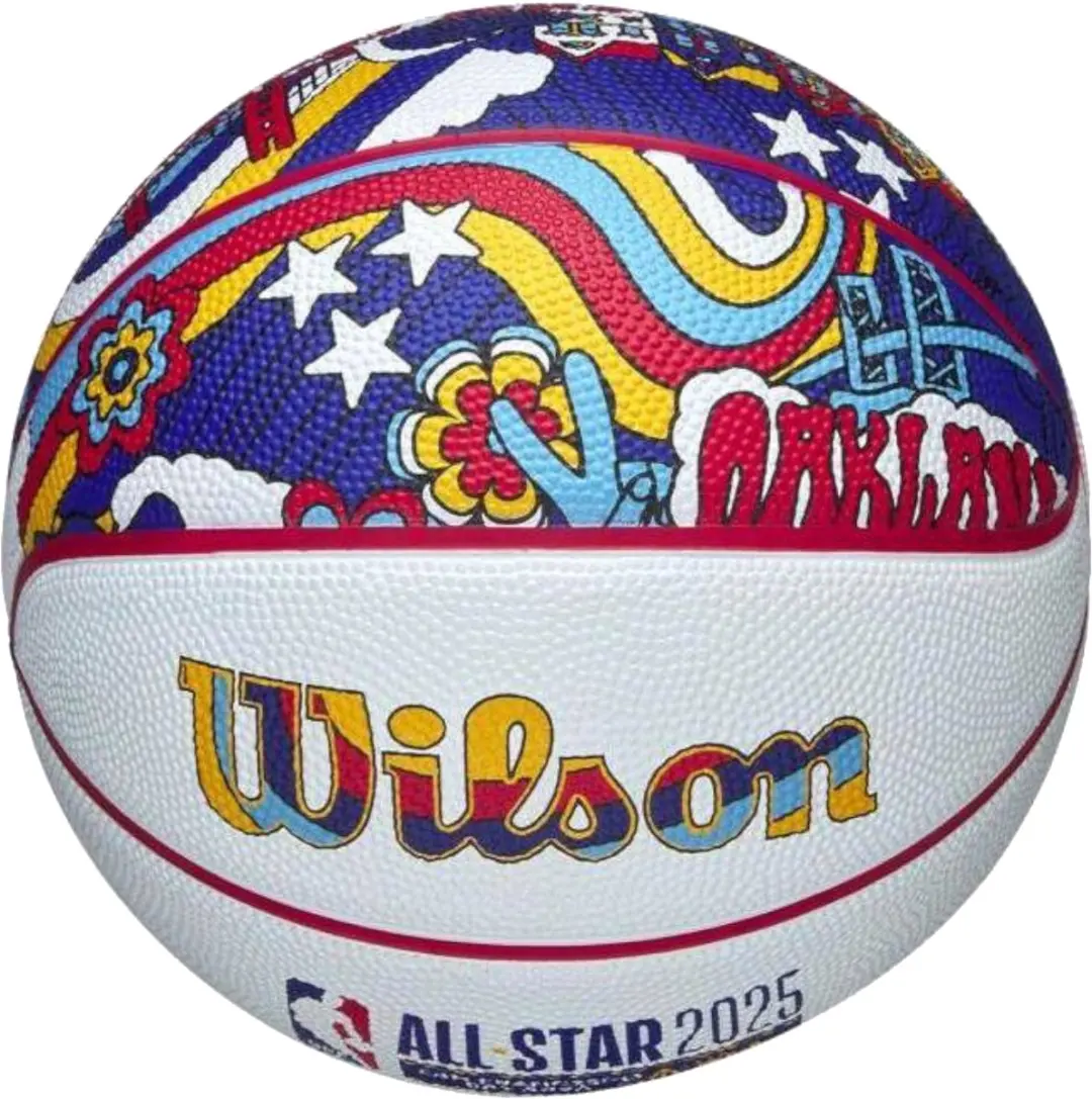 Wilson NBA All Star Mini Basketbal 3 - Wit