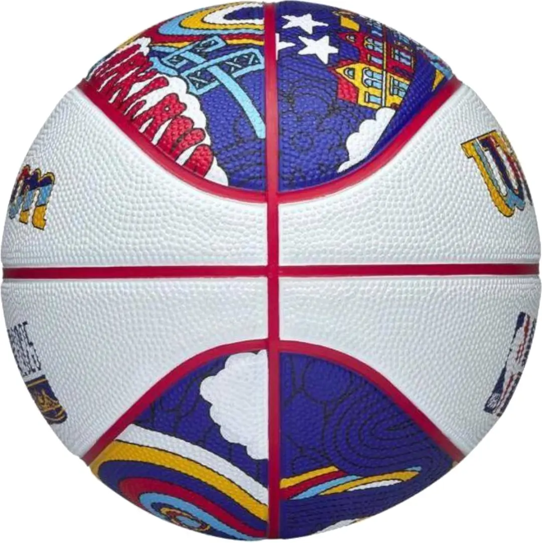 Wilson NBA All Star Mini Basketbal 3 - Wit