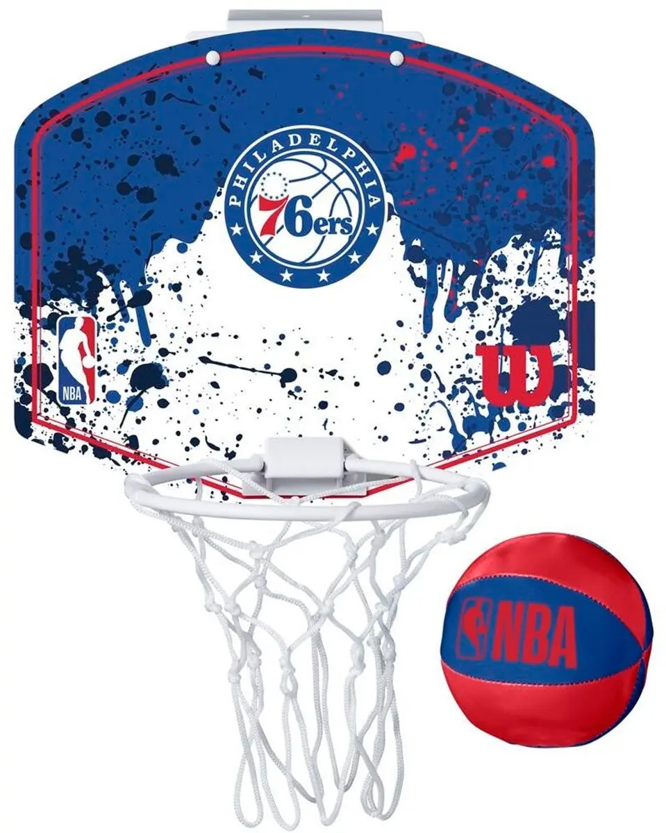 Wilson Team Mini Hoop NBA 76ers Set