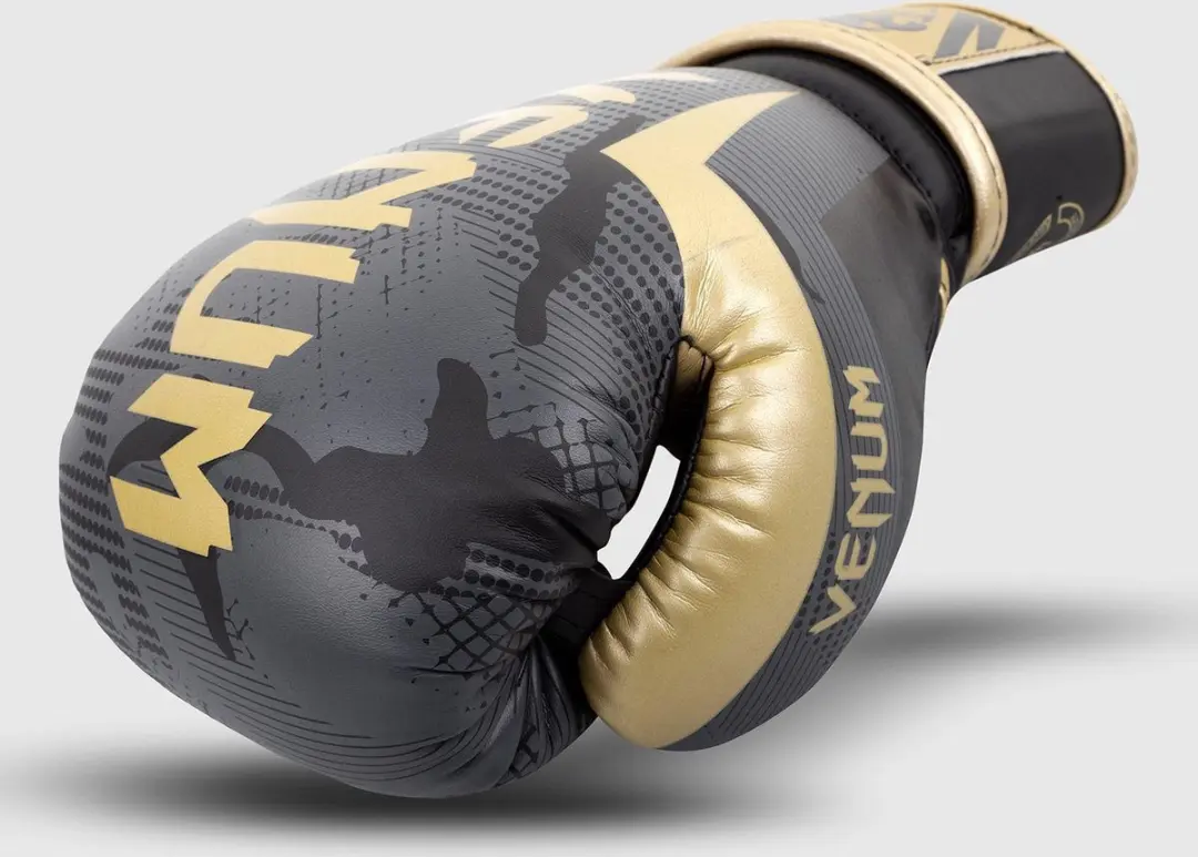 Venum Elite Bokshandschoenen 12 OZ - Dark Camo Gold