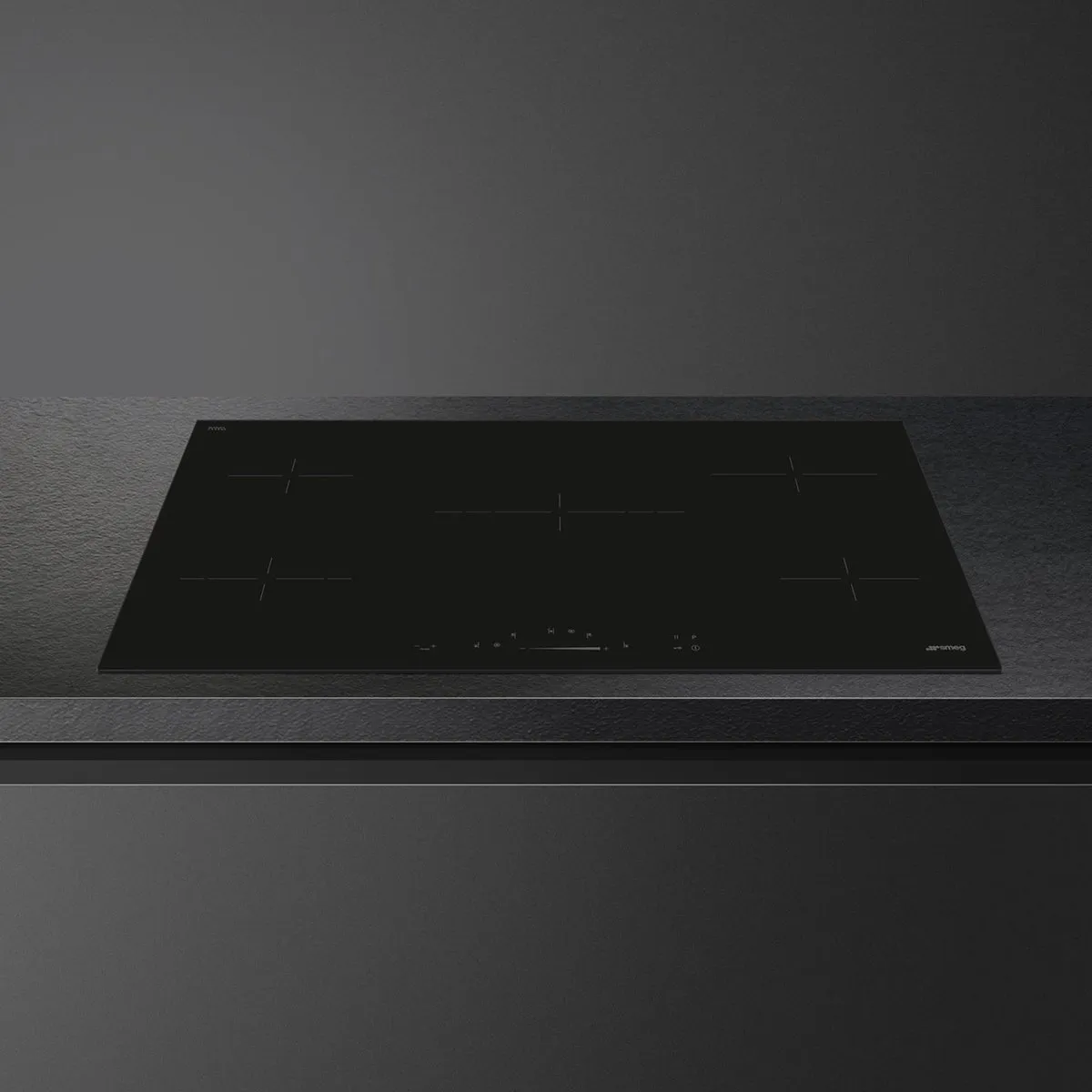 Smeg SE495ETD Inbouw Keramische Kookplaat 90cm - 5 Zones - Zwart