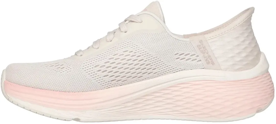 Skechers Max Cushioning Elite 2.0 Hardloopschoenen - 36 - Natuurlijk/roze