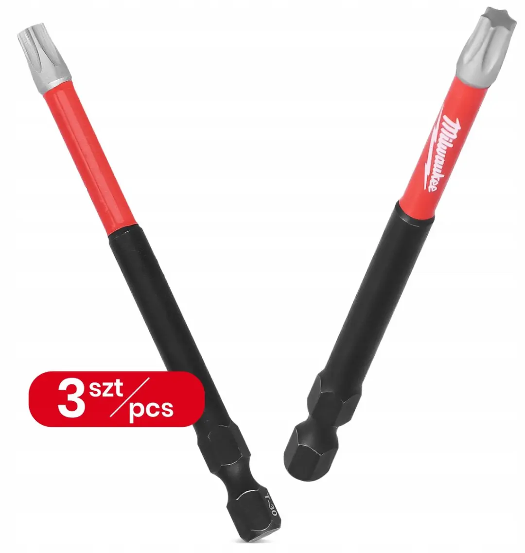 Milwaukee SHOCKWAVE TX30 Impactbits 90mm - 3 Stuks