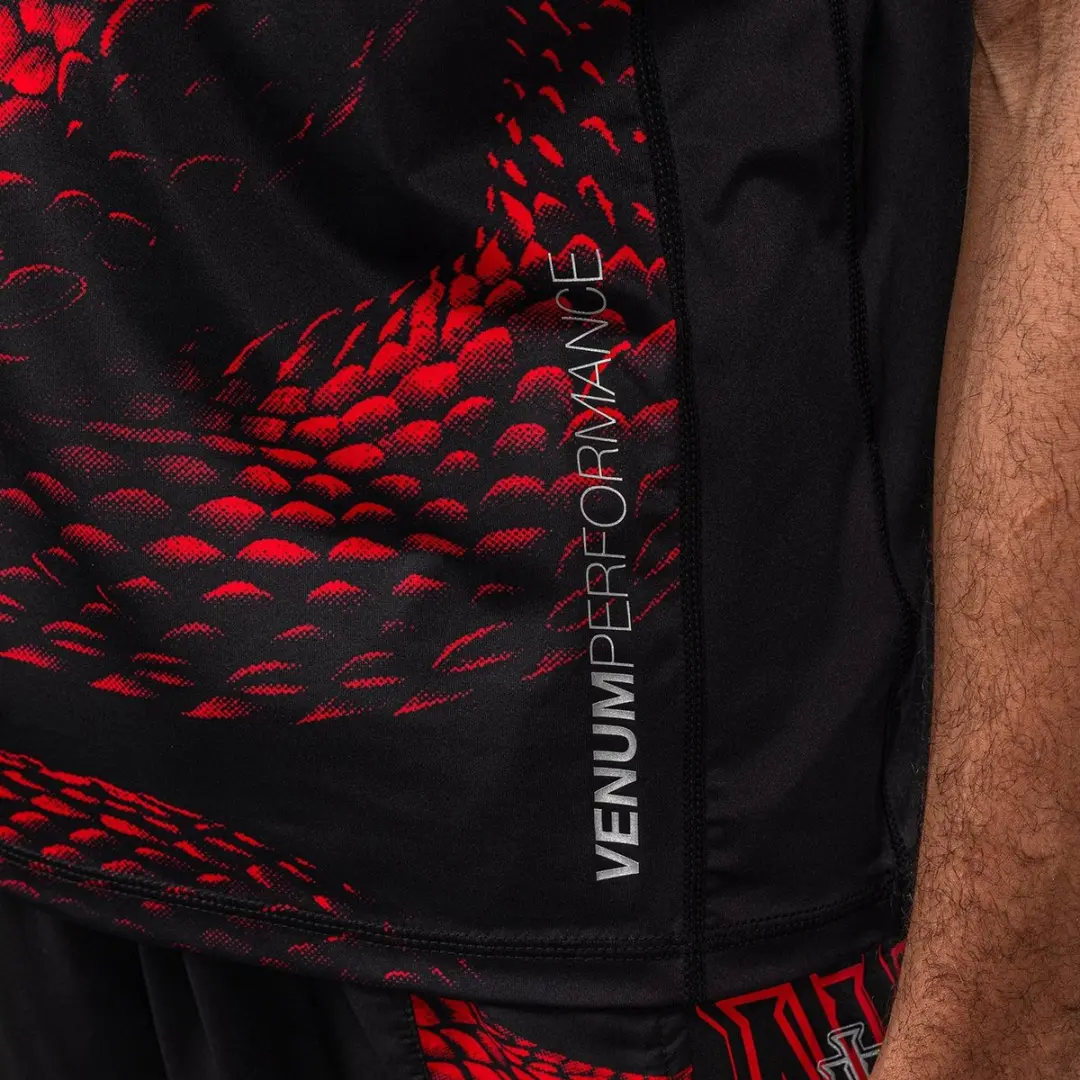 Venum Matupa Dry Tech T-Shirt - XL - Zwart/Rood/Zilver