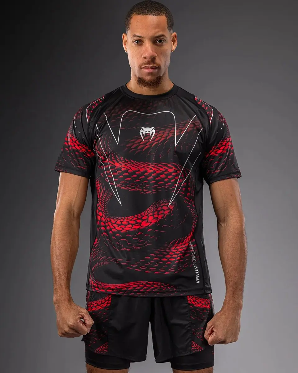 Venum Matupa Dry Tech T-Shirt - XL - Zwart/Rood/Zilver