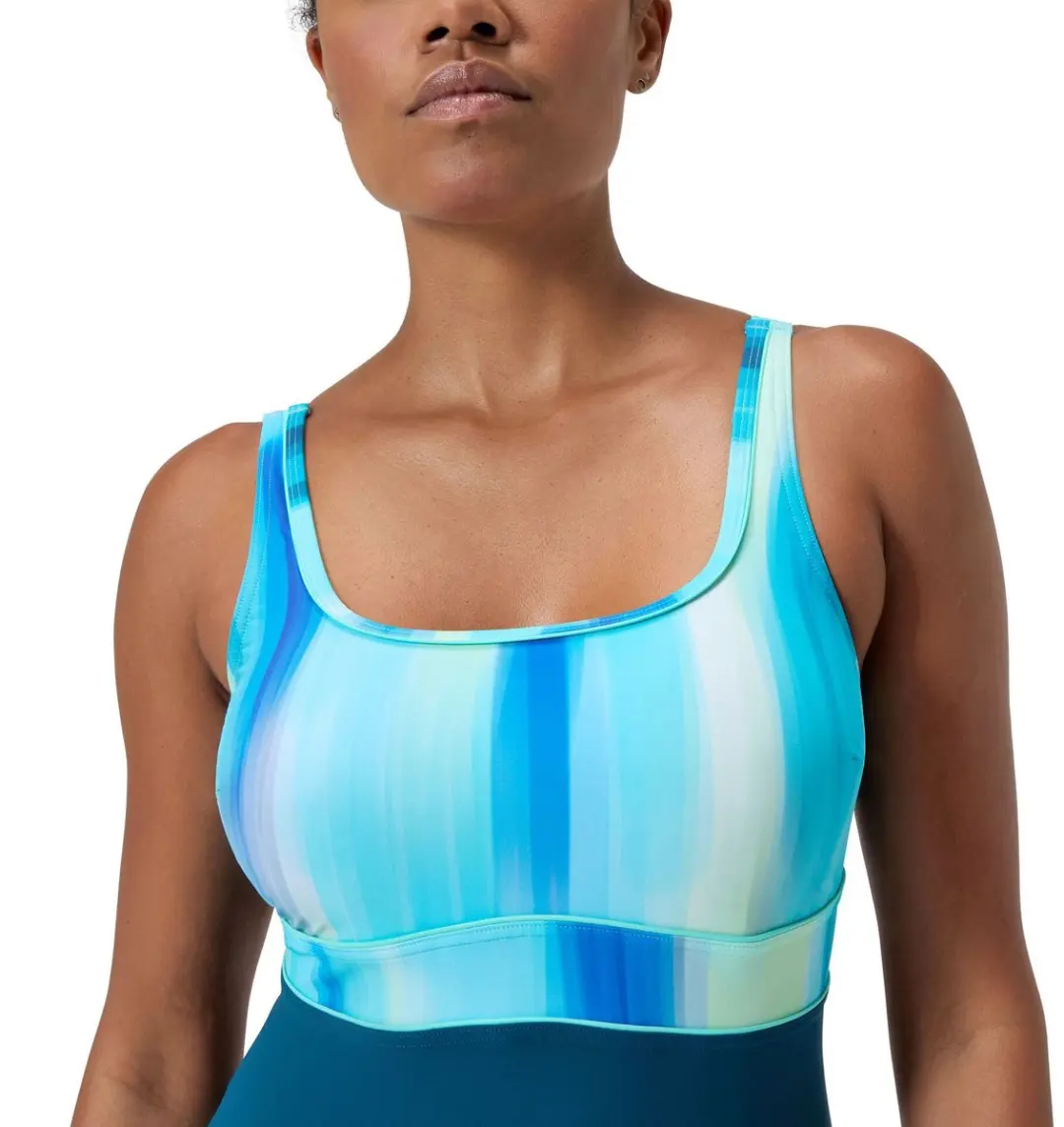 Speedo ECO New Contour Eclipse Sportbadpak - Maat 46 - Lichtblauw/Donkerblauw