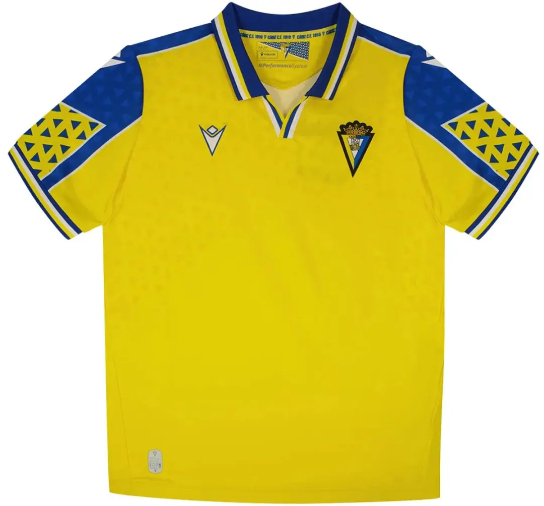Macron Cádiz CF 24/25 Thuis T-shirt Junior Geel