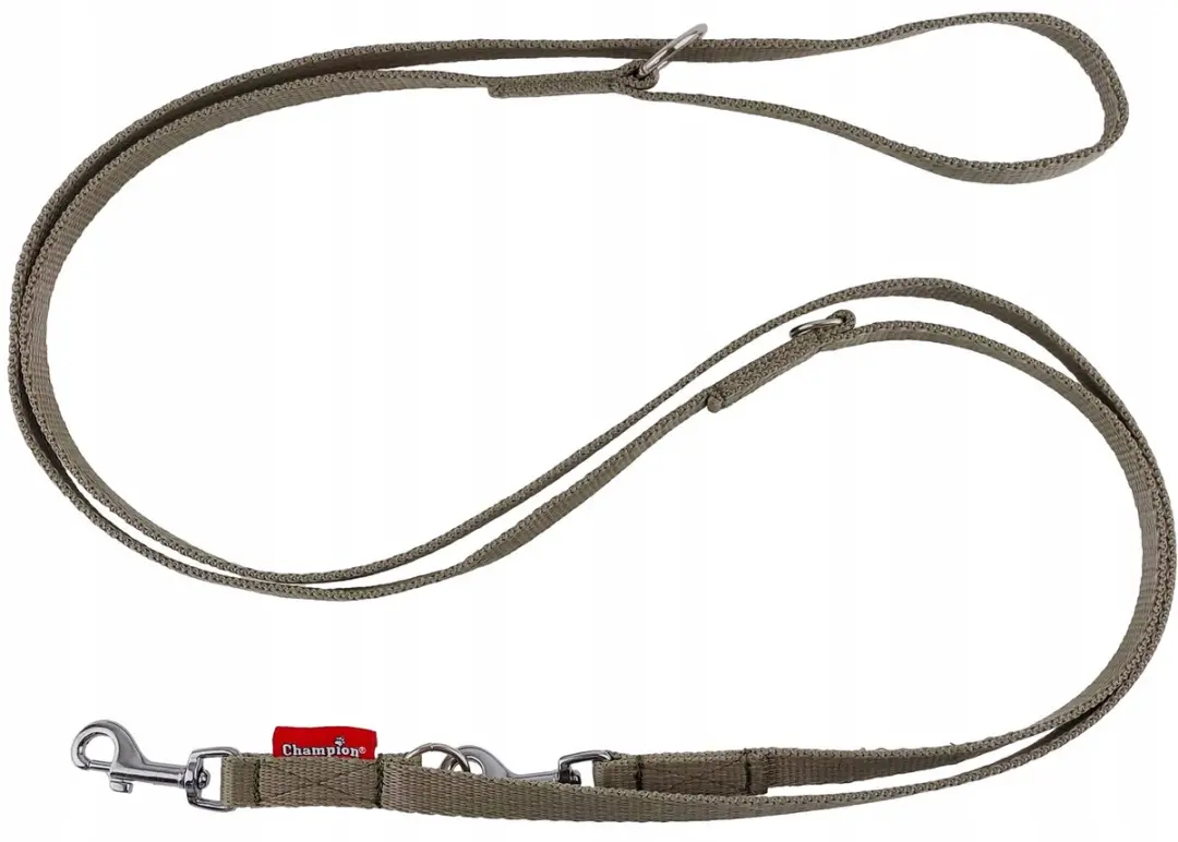 Champion Verstelbare Hondenlijn 225cm - 1.3cm Khaki