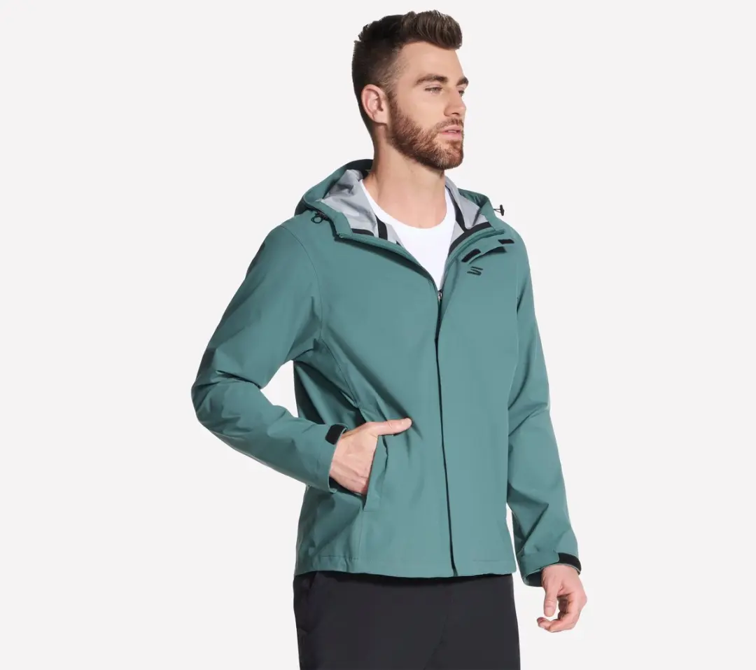 Skechers Premier Rain Jacket Heren - Donkergroen XXL - afbeelding 3 van 6
