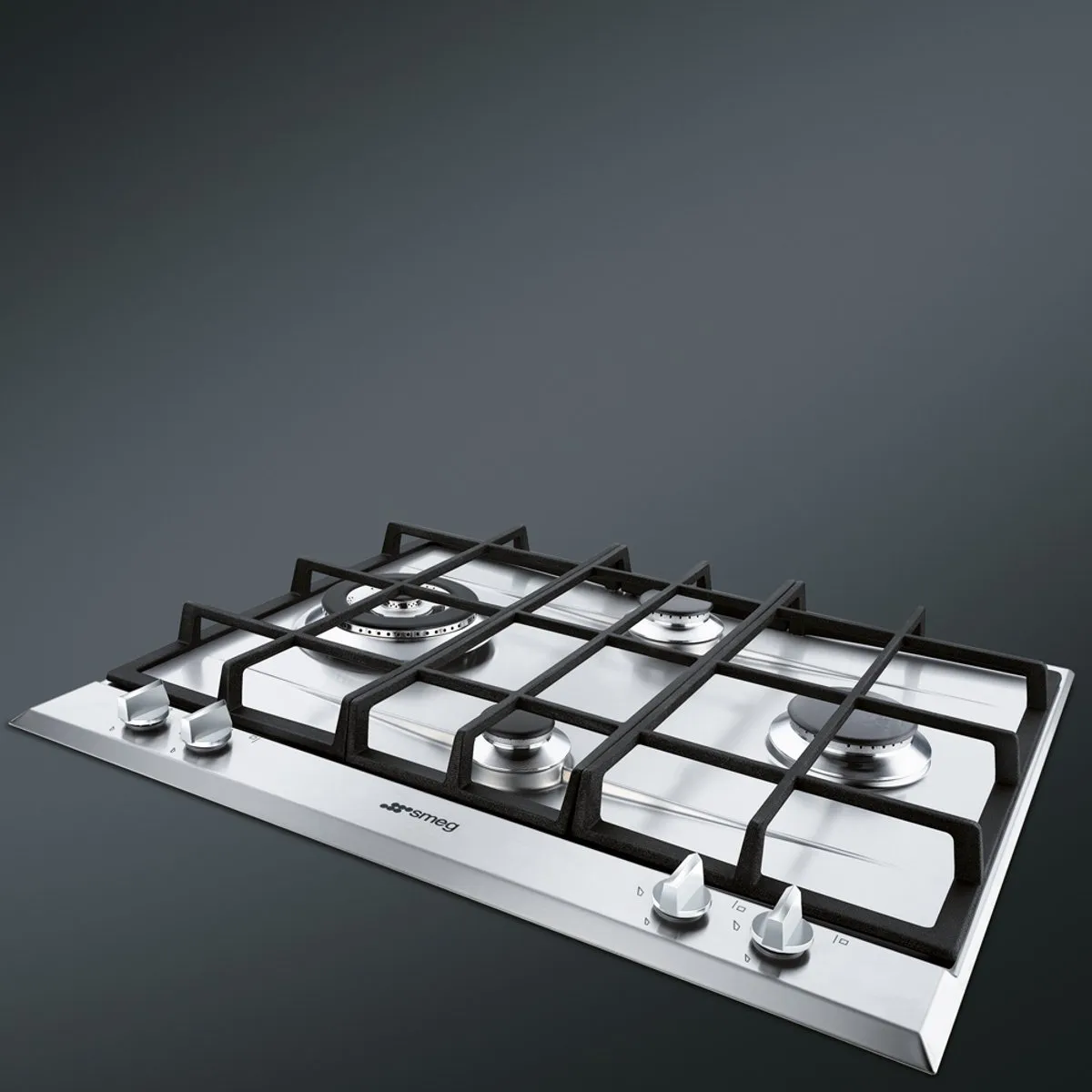 Smeg P261XGHNLK Gas Kookplaat 60cm - RVS