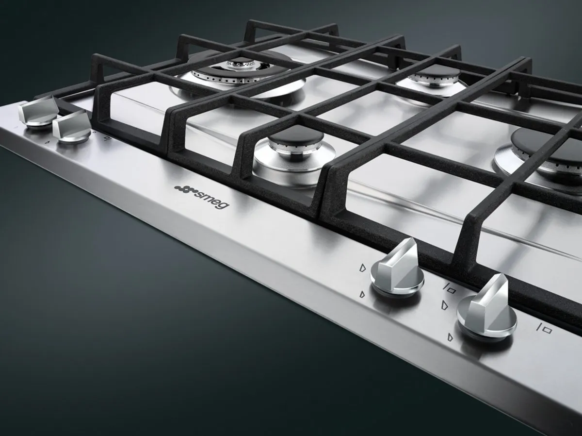 Smeg P261XGHNLK Gas Kookplaat 60cm - RVS