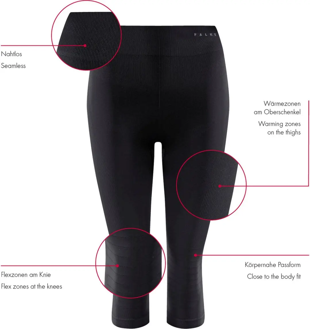 Falke Maximum Warm 3/4 Functioneel Ondergoed Dames - XL - Zwart - afbeelding 6 van 6