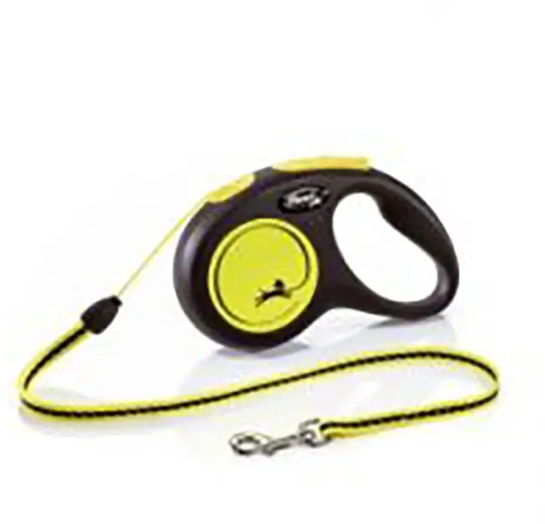 Flexi Neon Koord S Riem 500cm - Zwart