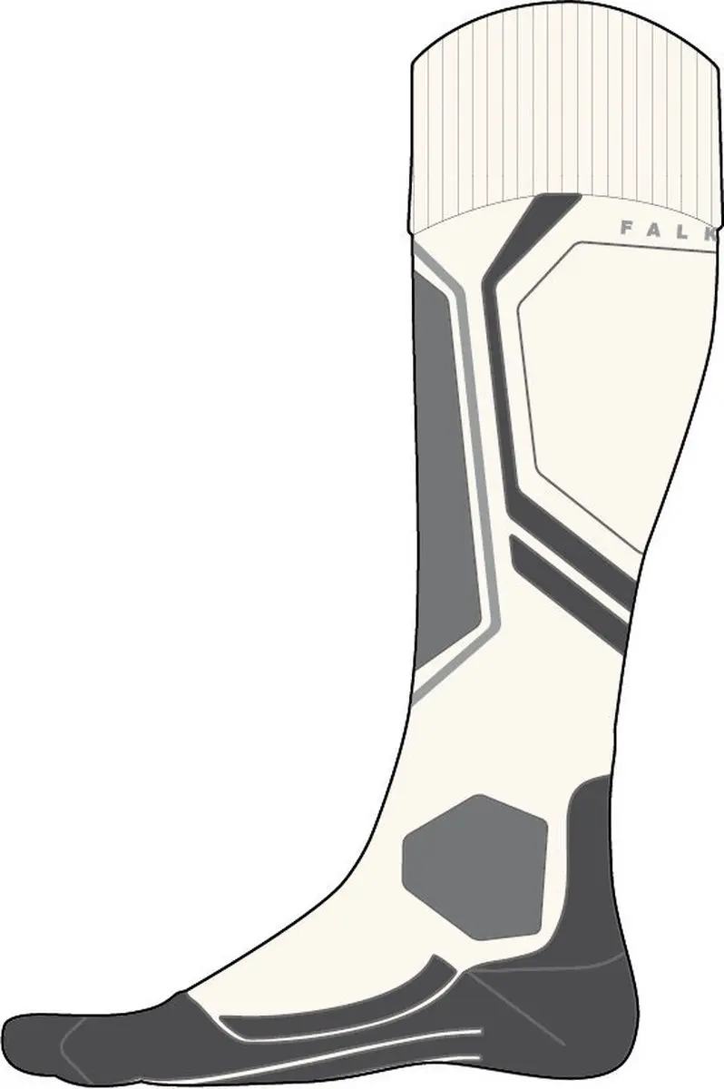 Falke SK4 Skisokken Dames - 35/36 - Wit