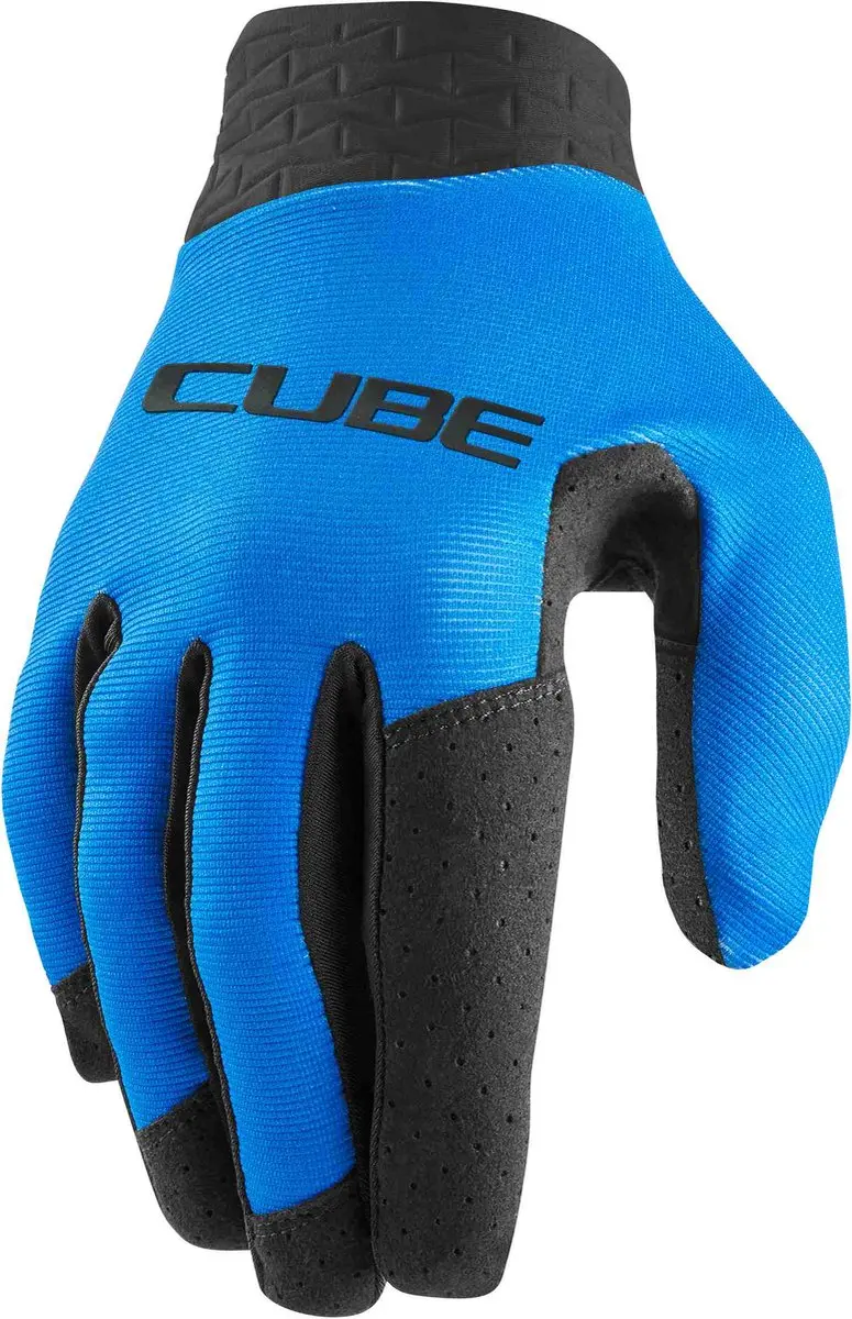 Cube Performance Long Finger Handschoenen - Blauw - XS