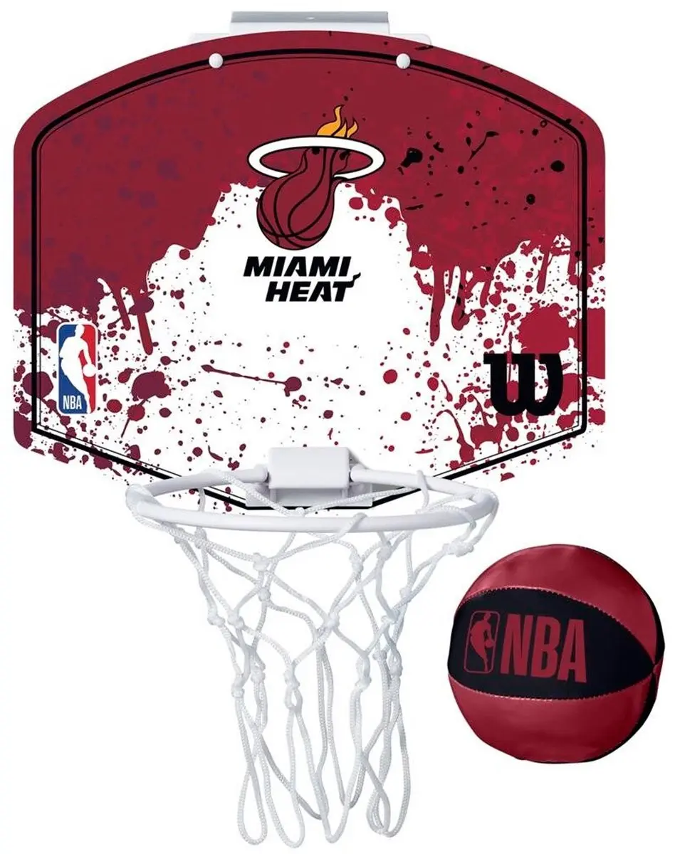 Wilson NBA Team Mini Hoop Miami Heat