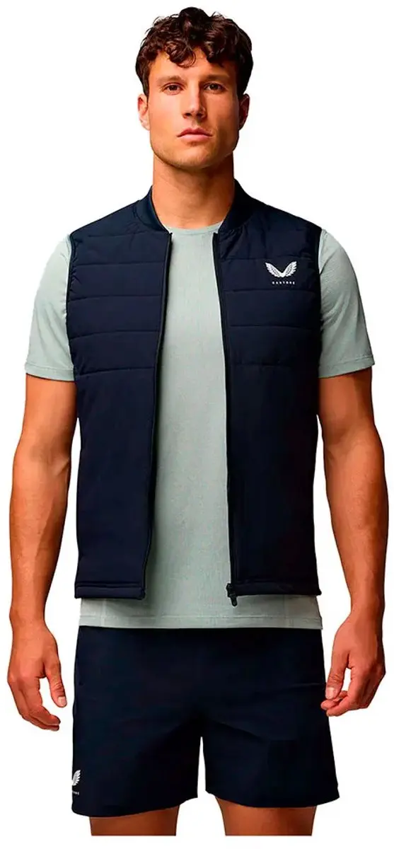 Castore Apex Hybrid Quilted Vest - M - Navy