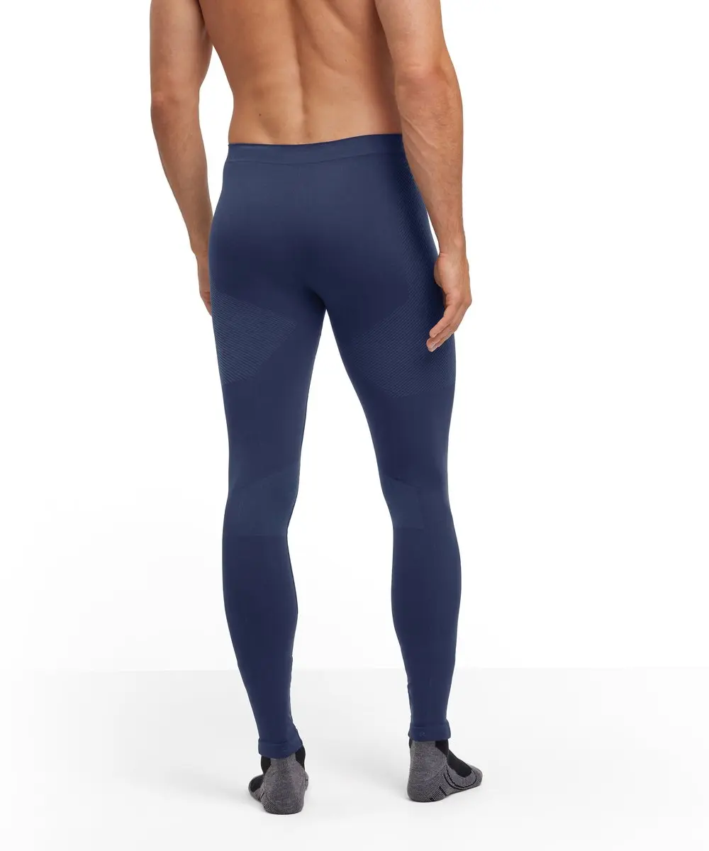 Falke Warm Long Tights Heren - L - Blauw
