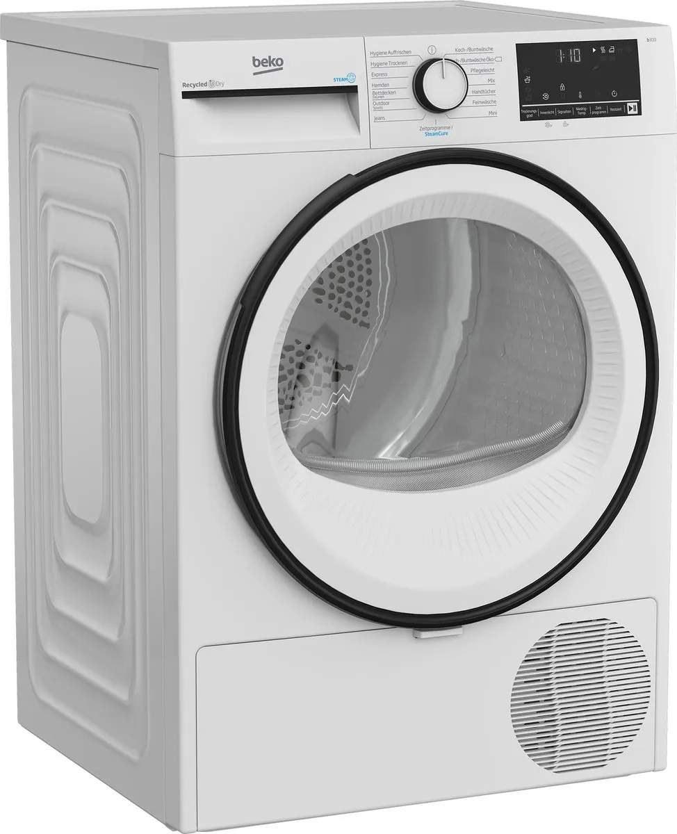 Beko B3T41230 Vrijstaande Warmtepompdroger 7 kg - Zwart/Wit - afbeelding 6 van 6