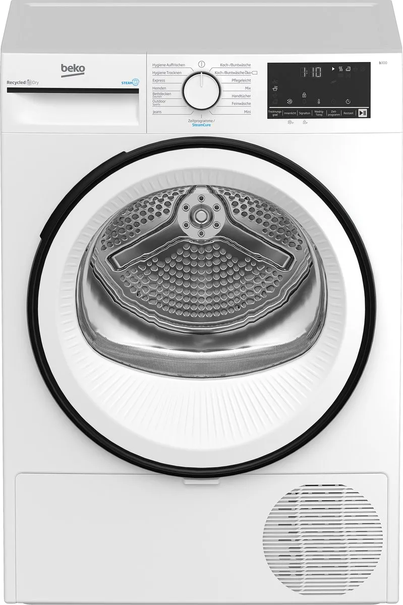 Beko B3T41230 Vrijstaande Warmtepompdroger 7 kg
