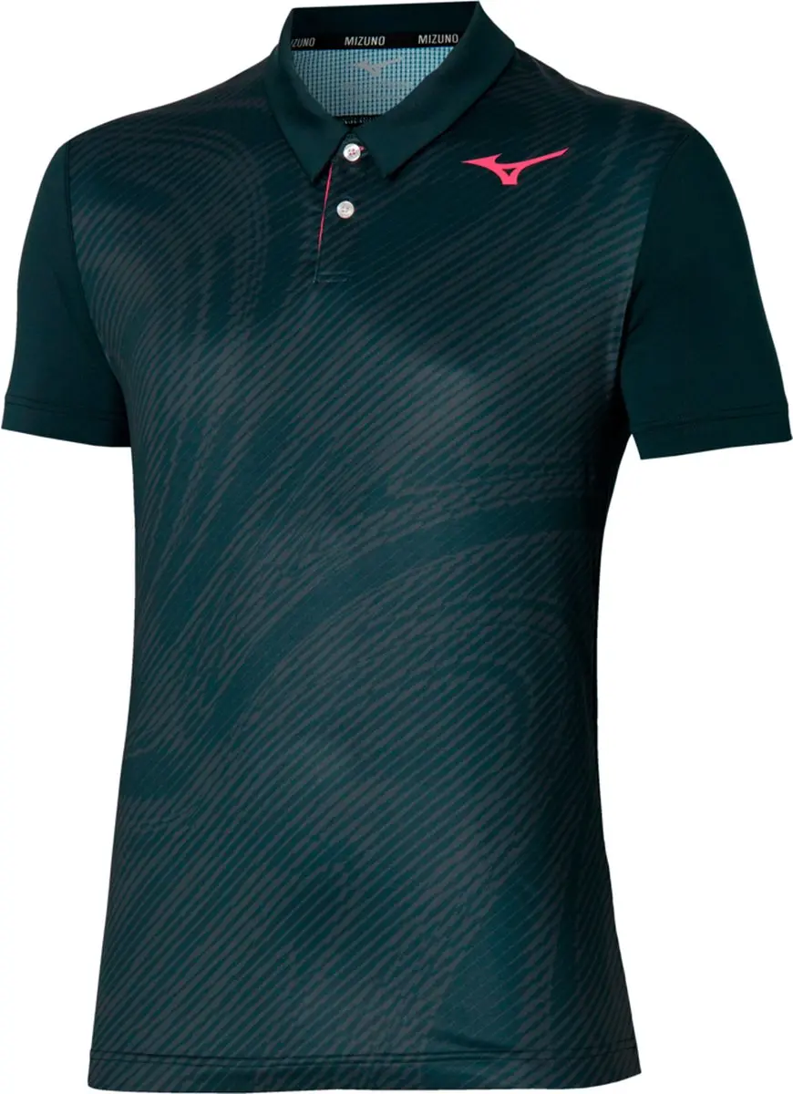 Mizuno Charge Shadow Polo Shirt Heren - Navy - S