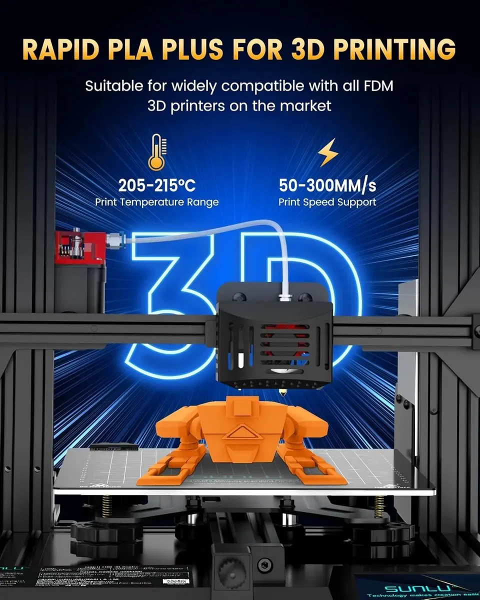 Sunlu PLA+ 2.0 Filament 1.75mm - 4KG (4x1KG) - Wit