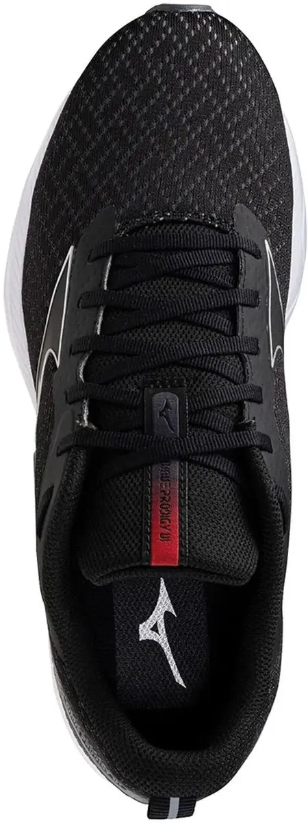 Mizuno Wave Prodigy 6 Heren Hardloopschoenen - 47 - Zwart/Zilver/Rood