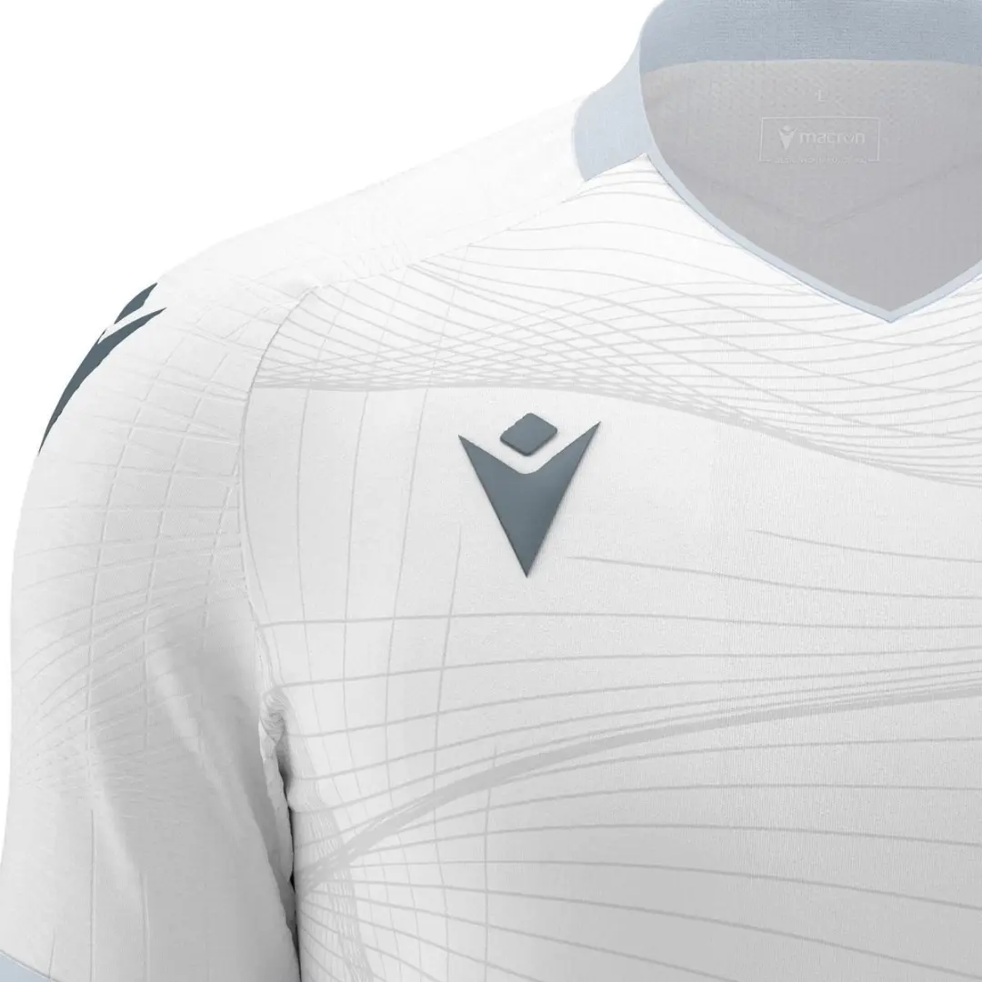 Macron Wyvern Eco Shirt Korte Mouw Heren M - Wit/Zwart
