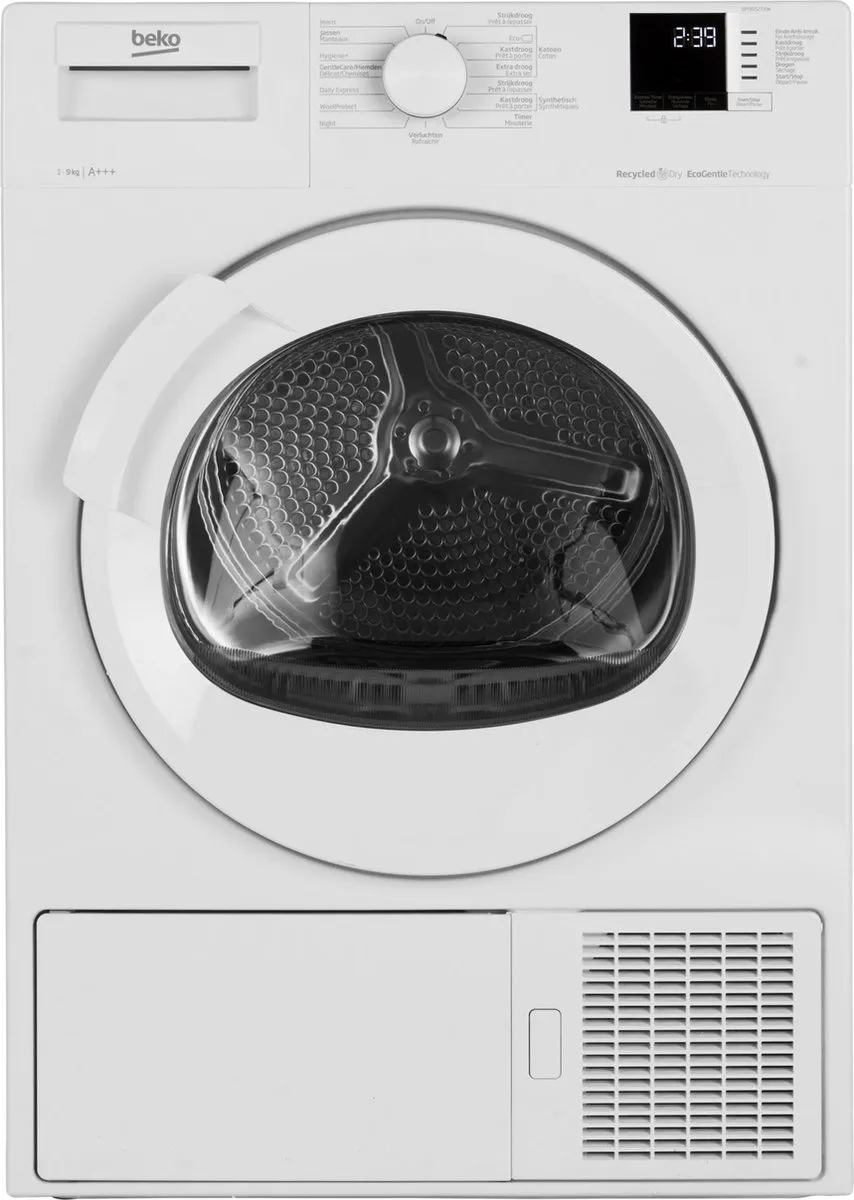 Beko DH9552TXW Warmtepompdroger 9 kg - Wit