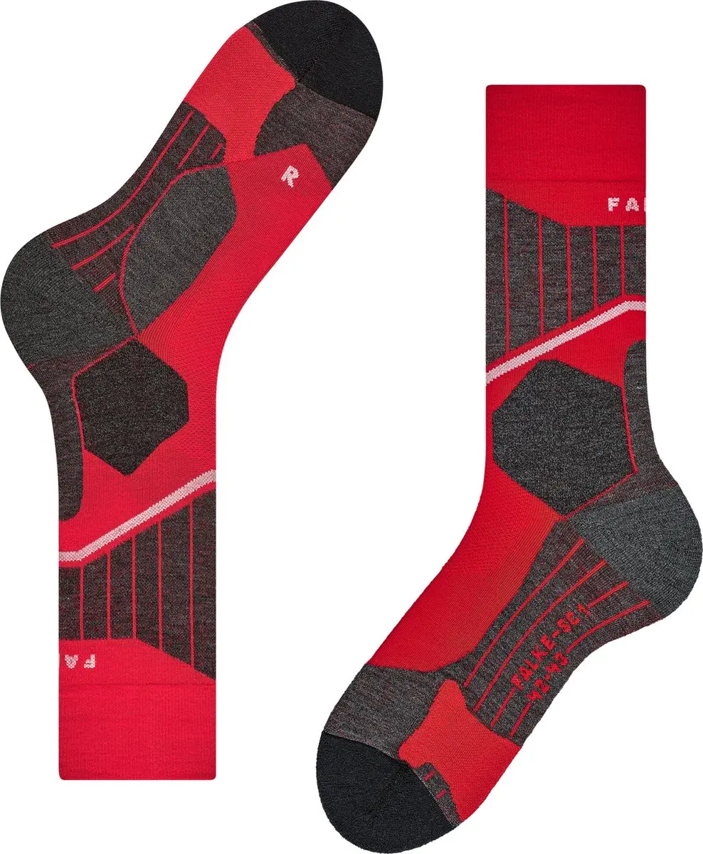 Falke SC1 Langlauf Sokken Compressie - Dames Rood - Maat 35/36