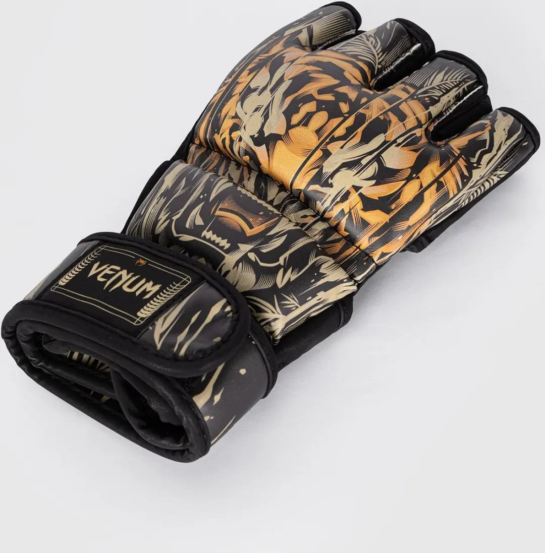 Venum Tiger MMA Handschoenen - S - Zwart/Néon Oranje