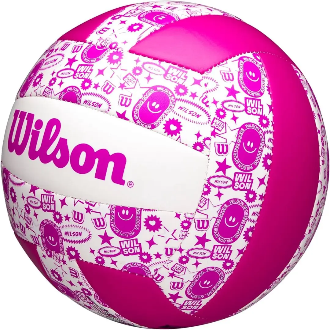 Wilson Volleybal STAMP Graffiti Roze/Wit Maat 5