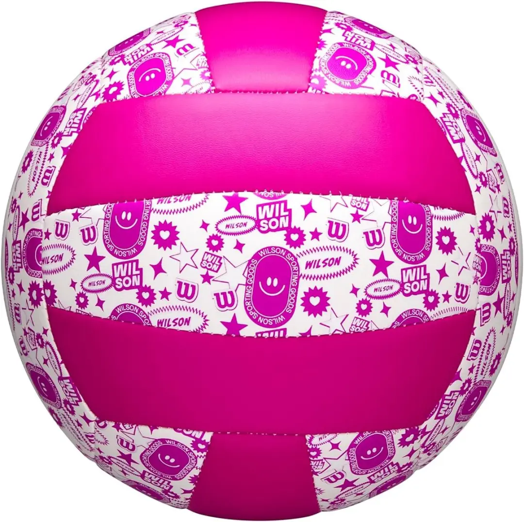 Wilson Volleybal STAMP Graffiti Roze/Wit Maat 5