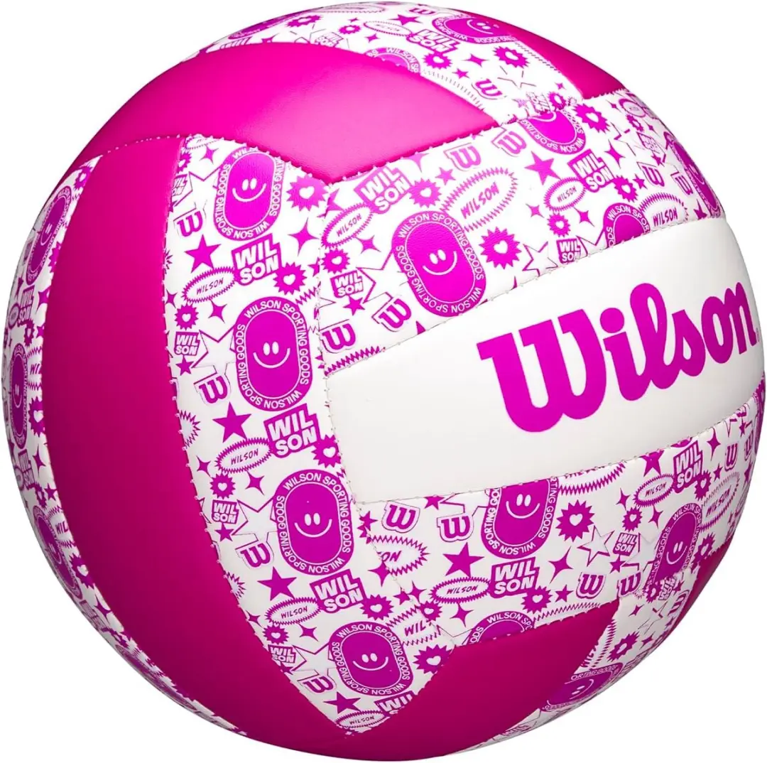 Wilson Volleybal STAMP Graffiti Roze/Wit Maat 5