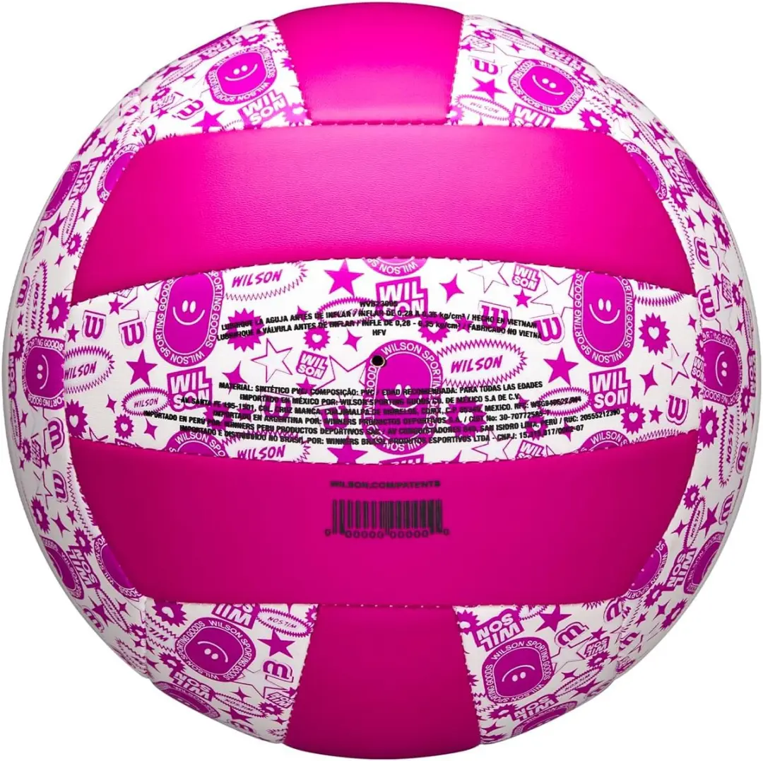 Wilson Volleybal STAMP Graffiti Roze/Wit Maat 5