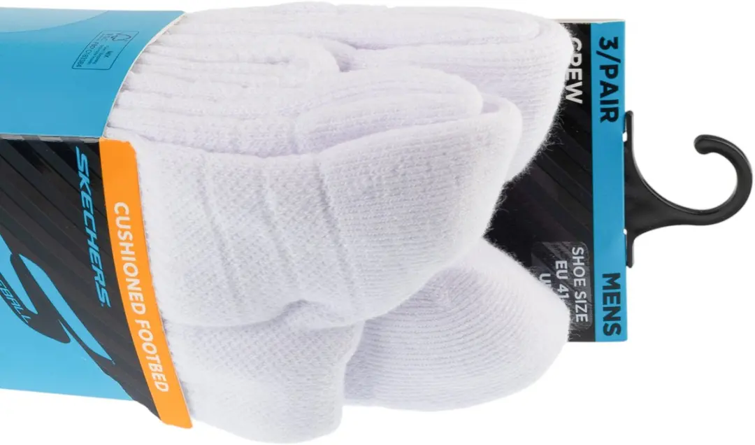 Skechers PF PBall Crew Sokken 3 Stuks - Wit