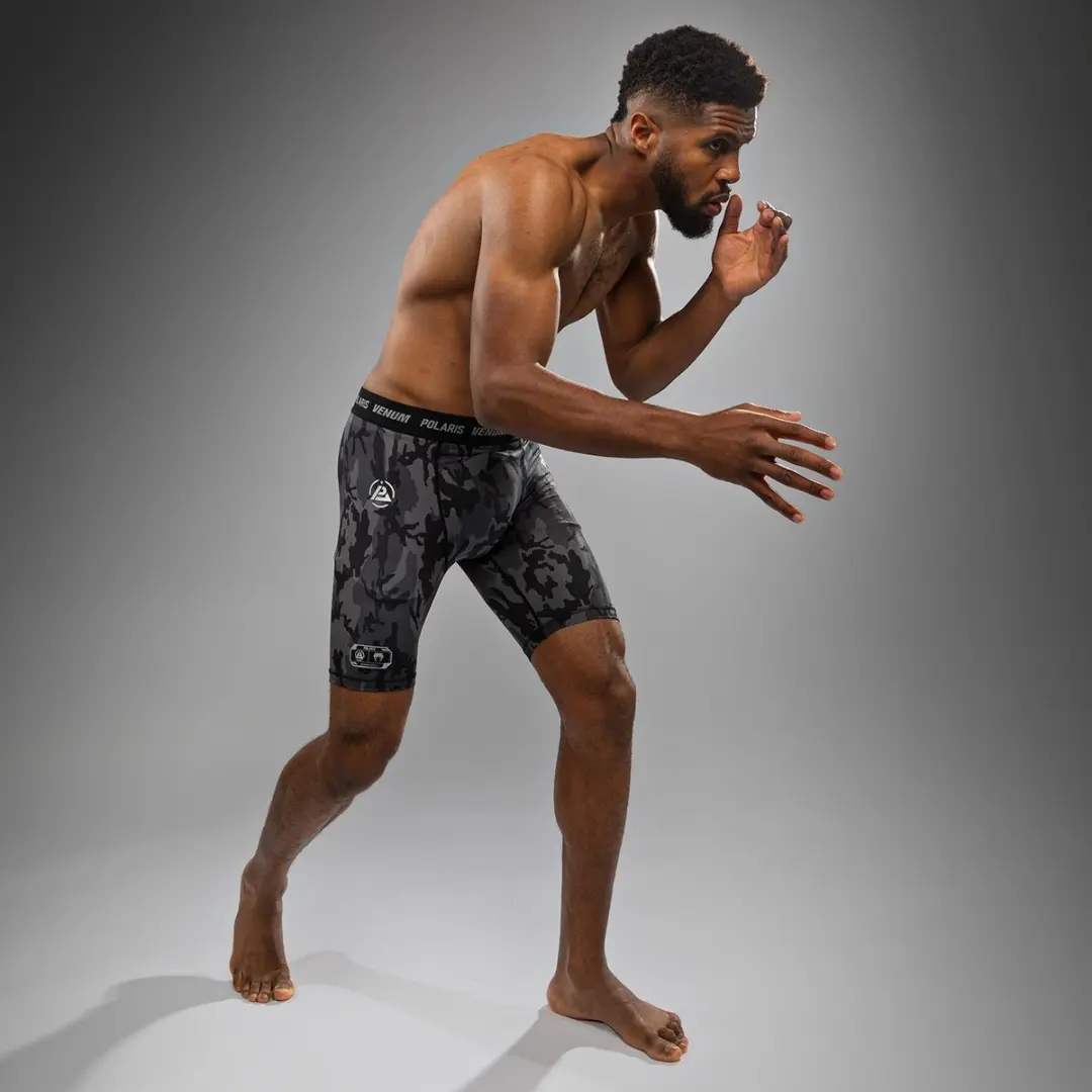 Venum x Polaris Vale Tudo Short Zwart Camo Stormgrijs - S