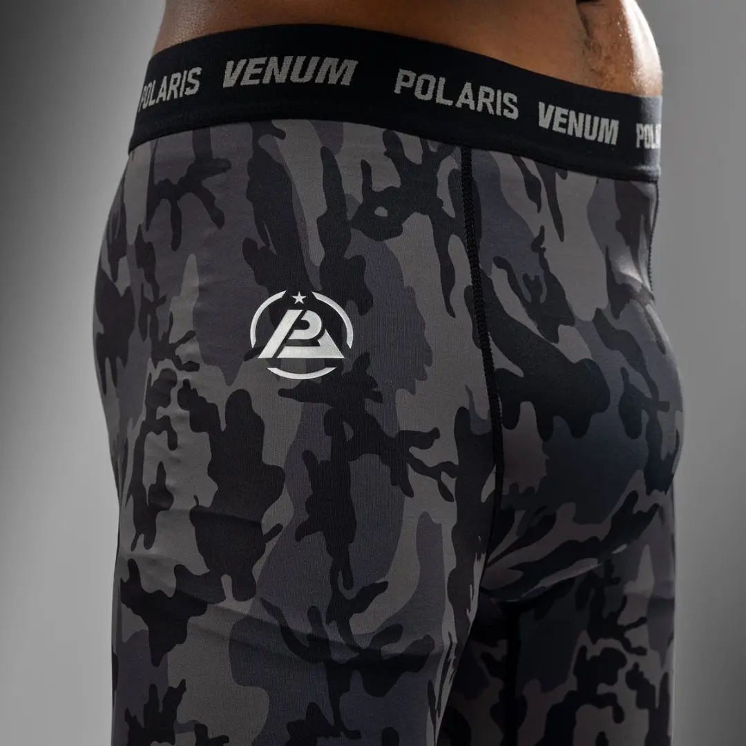 Venum x Polaris Vale Tudo Short Zwart Camo Stormgrijs - S