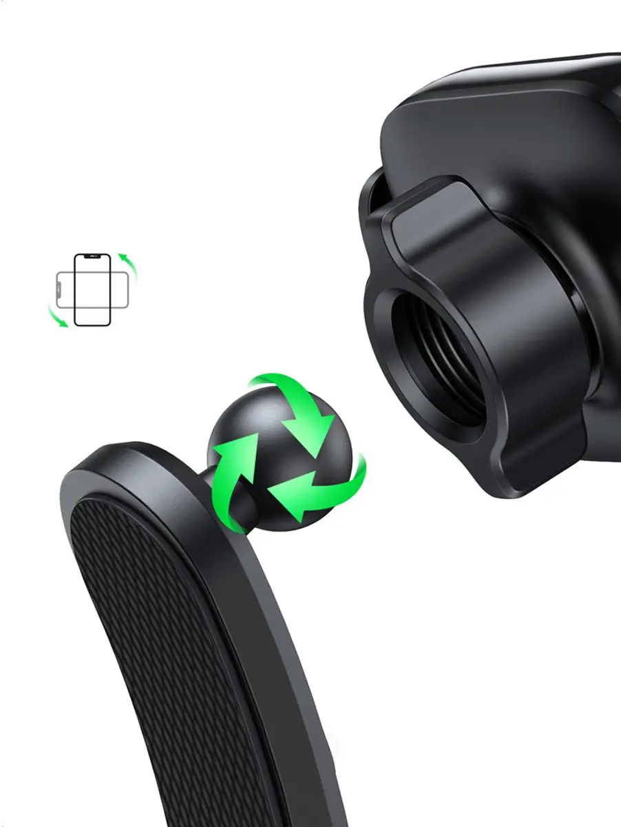 Ugreen Universele Autohouder Telefoonhouder 6.6-9.5cm - Zuignap - Zwart - afbeelding 5 van 6