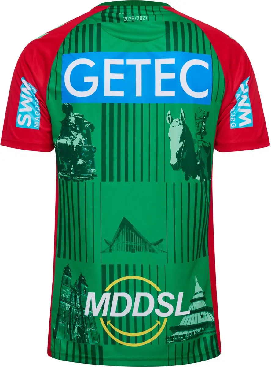 hummel Thuismaillot SC Magdeburg 2026/27 - XL - Groen/Rood