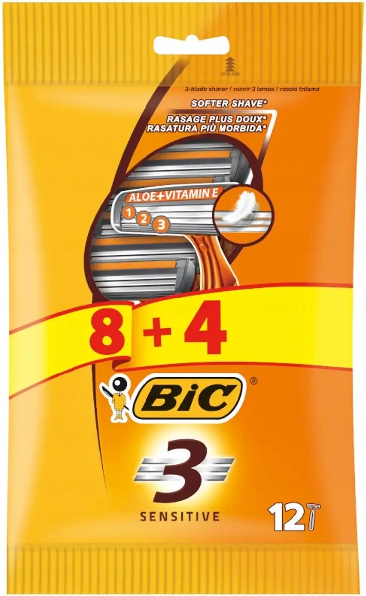Bic Gevoelige Wegwerpartikelen 3-delig - 24 Stuks - afbeelding 4 van 5