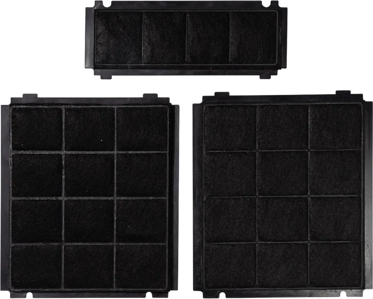 Etna Longlife Koolstoffilterset HF2002 - 3 Stuks - Zwart