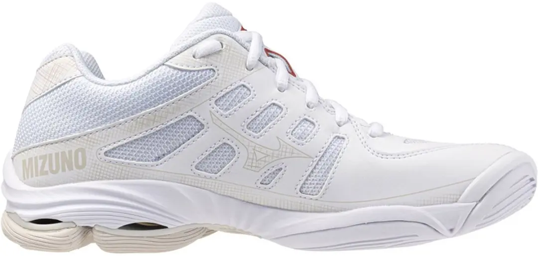Mizuno Wave Voltage Sportschoenen 38.5 - Wit/Offwhite/Grijs