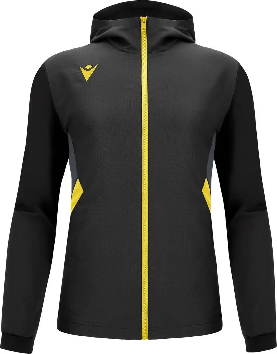 Macron Victory Tiamat Jas Kinderen - Maat 11-12Y - Zwart/Geel